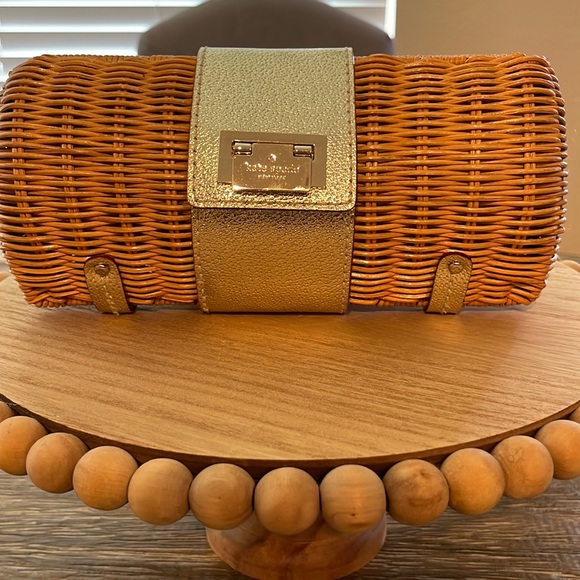 kate spade Handbags - Kate Spade Rattan Clutch